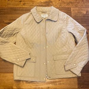 Merona quilted tan jacket